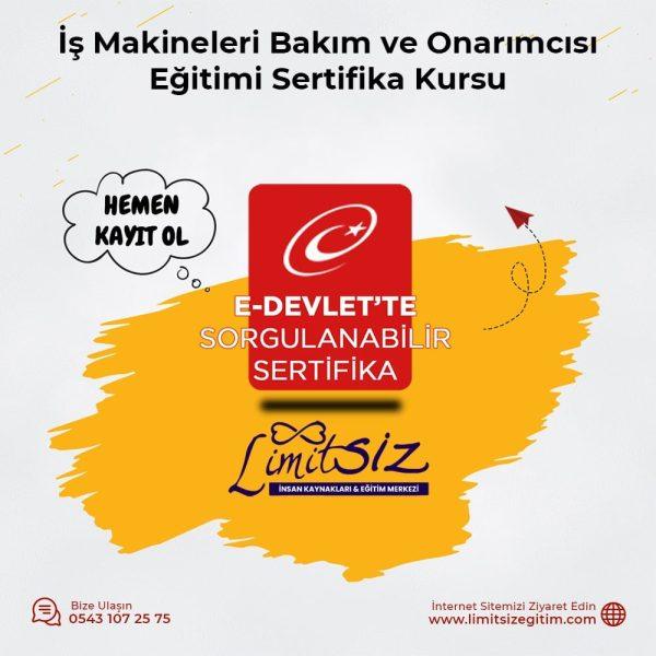İş Makineleri Bakım ve Onarımcısı Sertifika Kursu