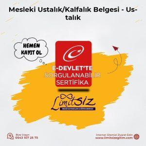 Mesleki Ustalık/Kalfalık Belgesi - Ustalık