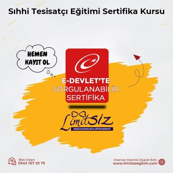 Sıhhi Tesisatçı  Sertifika Kursu