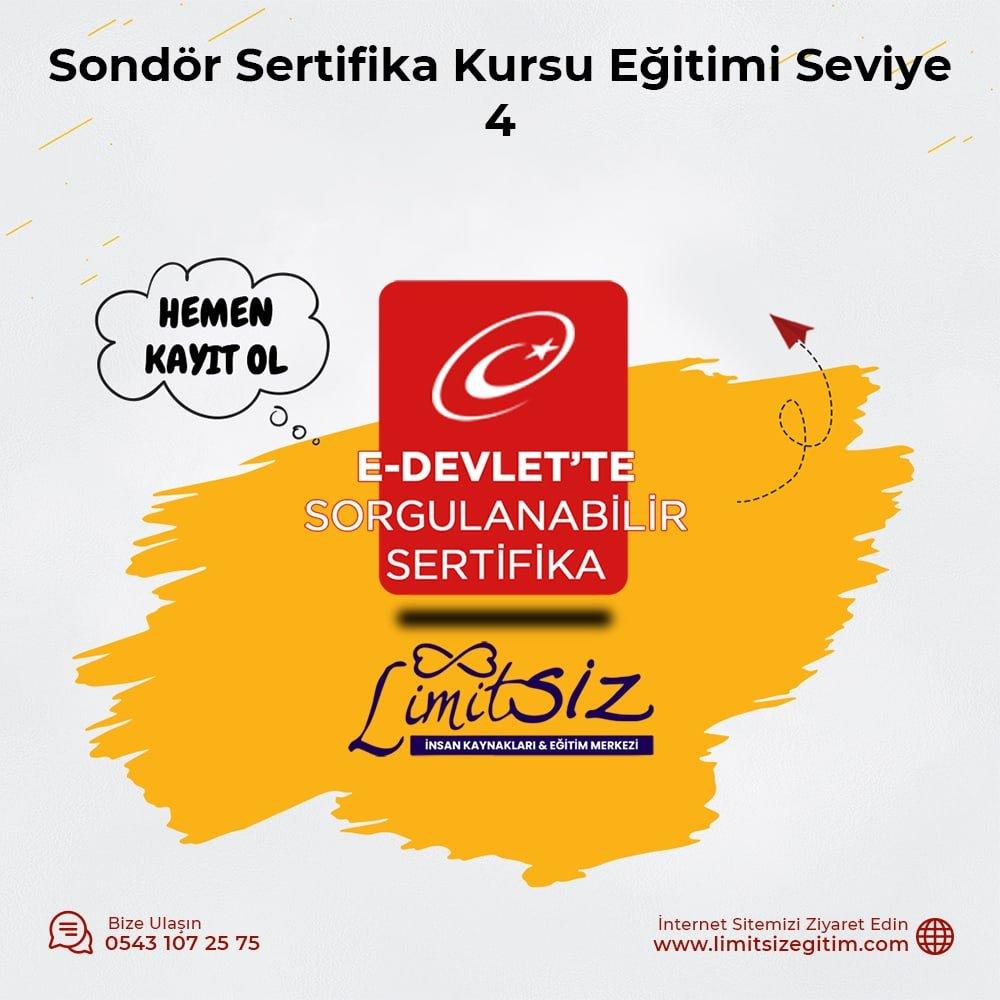 Sondör Sertifika Kursu Eğitimi Seviye 4