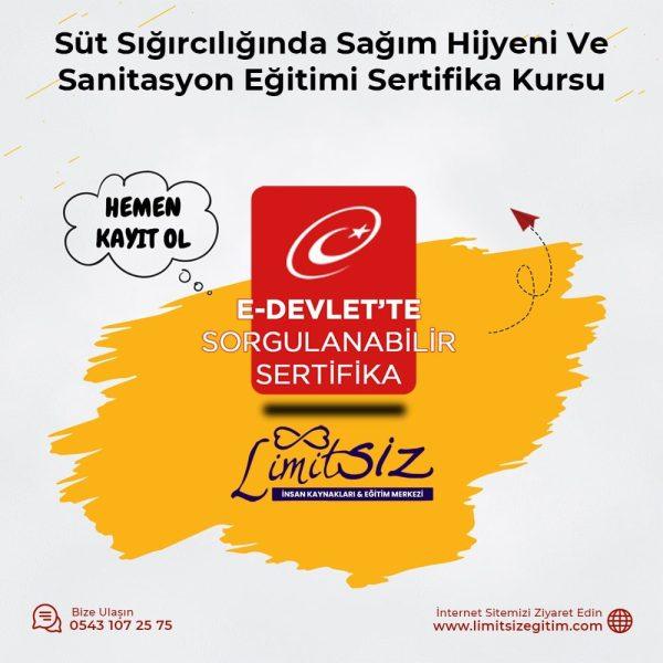 Hijyen ve Sanitasyon Eğitimi Sertifika Kursu