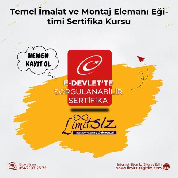 Temel İmalat ve Montaj Elemanı Sertifika Kursu