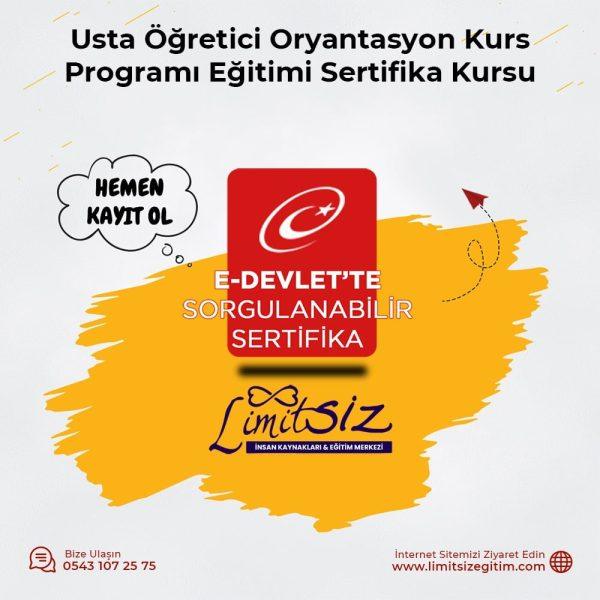 Usta Öğretici Oryantasyon Sertifika Kursu